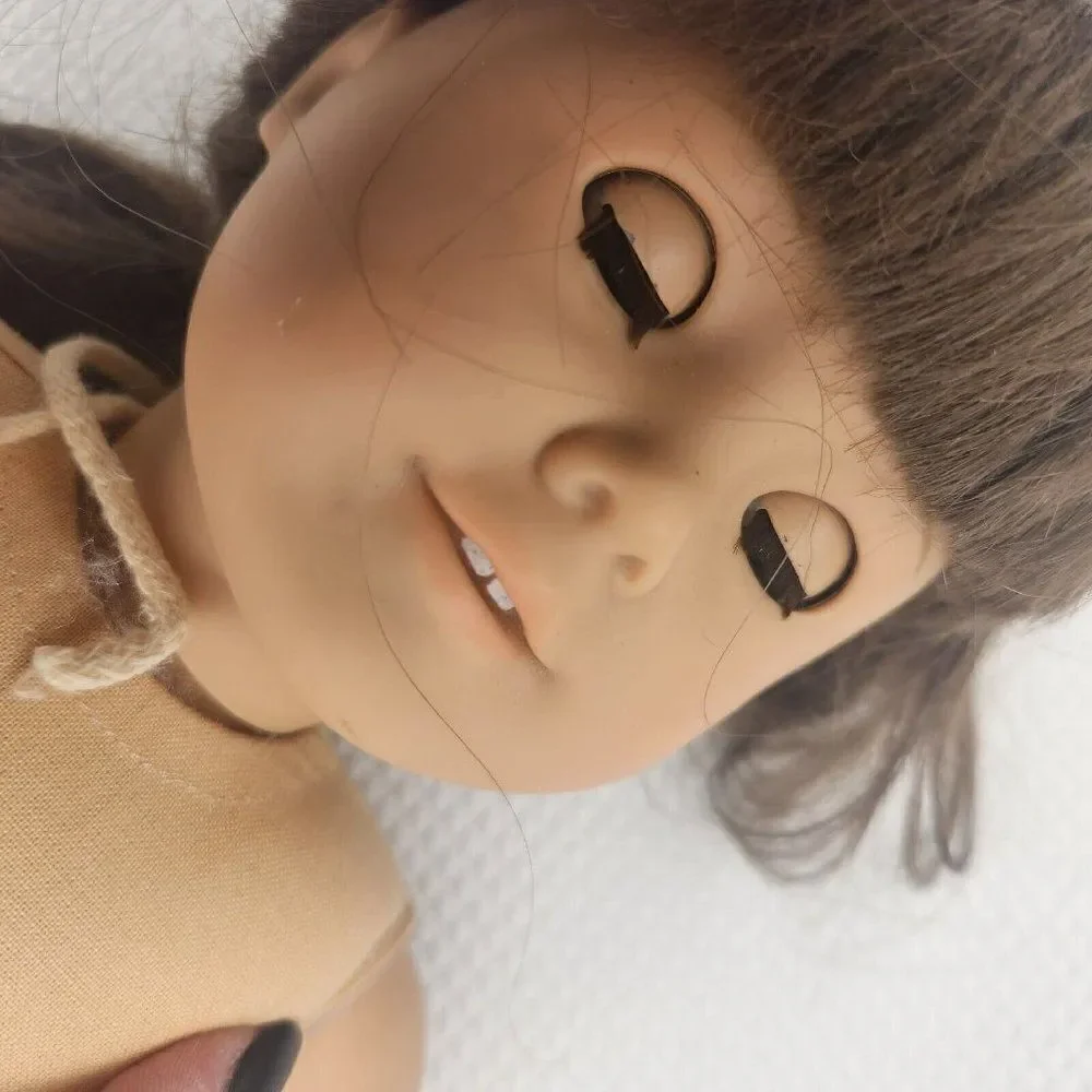 Vintage Mid 90s Pleasant Co American Girl Molly Doll Gray Eyes Tan Body